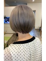 桃の木 ヘアー(桃の木 hair)&nbsp;シルバーグレージュ×ブリーチ