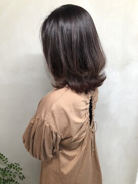 ジーナ 梅田(Zina) 女性の【前髪 /ココアブラウン/大人かわいい/フリンジウェーブ】