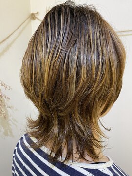 ラック 海老名店(LUCK) ウルフカット×3Dカラー