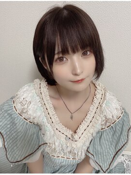 リアイス(Re:ICE) ミニウルフ/くすみブルー/流れるレイヤー/インナーハイライト