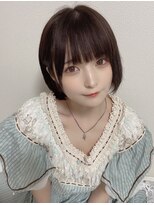 リアイス(Re:ICE) ミニウルフ/くすみブルー/流れるレイヤー/インナーハイライト