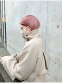 ケアブリーチで作るハイトーンピンクカラー