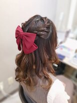 ヘアセットサロン ミント(Hair set salon MINT) ねじりハーフアップ