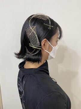 トロンヘアー(tronc hair) 成人式ヘアセット