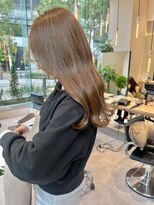 ガリカ 横浜(Gallica) 大人かわいい明るめオリーブベージュ/フェミニンロング