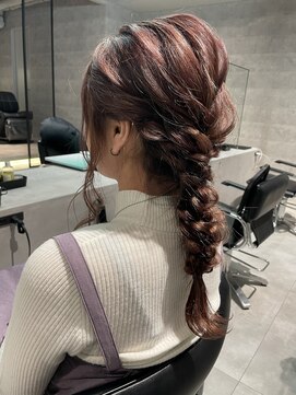 シーク センター南店(seek) 360度可愛い*編みおろし×ピンクベージュ