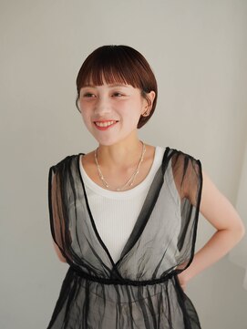 ムク 甲府(muku.) 前髪/ココアベージュ/小顔に見せるヘア/オリーブグレー[甲府駅]