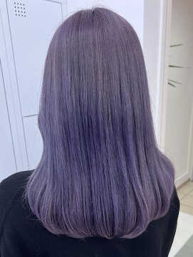 ミミヘアーガーデン(mimi hair garden) レイヤーカット/アッシュパープル