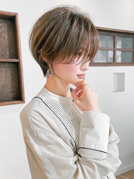 ハルキミナト ジャパン トウキョウ(HARUKI MINATO japan TOKYO) 30代40代50代耳かけショート前髪なしハンサムショートカット4832