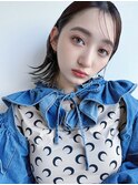 ブリーチグレージュベージュショートボブショートレイヤー学割