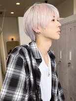 アース コアフュールボーテ 新潟紫竹山店(EARTH coiffure beaute)&nbsp;ホワイトカラー_ダブルカラー_ケアブリーチ_メンズハイトーン