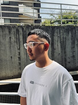 六本木美容室 ヒロオ(HIROO) メンズフェードスタイル×クロップスタイル