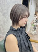 ショートウルフ/マッシュショート/ハイトーン/ダークブラウン