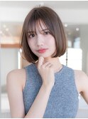 大人かわいい／20代30代／ボブカット／サイドバング