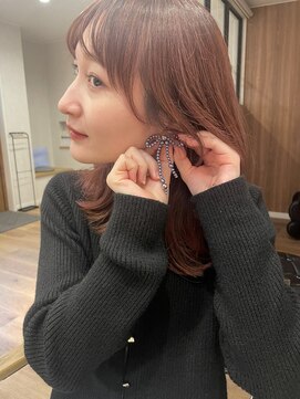 ルーラ(Lula by hair & Spa) レッドブラウンミディアムレイヤー