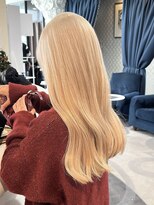 エアー 青山(AIR) ミルクティーブロンドホワイトミルクティーハイトーンカラー