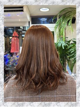 モリオフロムロンドン 三軒茶屋(MORIO FROM LONDON) 可愛さを醸し出すチョコレートブラウンカラー&ニュアンスカール