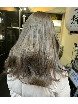 アソビセカンド 原宿(ASOBI 2nd) オリーブベージュ　20代/30代/ブリーチあり