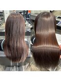 美髪矯正 Before After