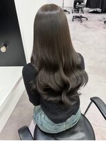 ノー バイ イオエ 西梅田(no. by ioe)&nbsp;ブリーチなしカラー/髪質改善/ミルクティーベージュ/小顔ヘア