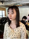 【上田】地毛風ストレートパーマ落としストレートボブ
