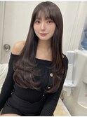 ロングレイヤーカット内巻き顔まわりレイヤーカット