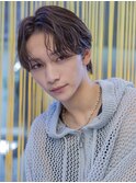 小久保styleフェザーパーマフェザーショートグレーエンドカラー
