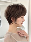 ミニウルフレイヤーカット顔周りカット前髪カットショート/大宮