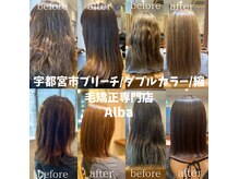 アルバ 宇都宮市(Alba)の雰囲気（様々な髪質や施術履歴に対応可能な技術力）