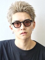 アイトーキョーリタ 渋谷(AI TOKYO Rita)&nbsp;プラチナブロンドスパイキーショート/ツイストピンパーマ