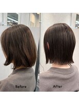 ヘアサロン ドットプラス 町田店(dot. plus)&nbsp;大人ボブ×白髪ぼかし【フジタアヤコ】