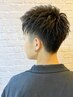 【直毛さんにオススメ！】カット+アイロンパーマ+顔そり(眉デザイン) ￥10200~