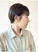 【松戸 松田】耳掛けショートカット黒髪マッシュショート