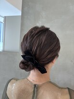 ファム 宝町店(femme) シニヨンリボンアレンジ