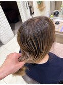 白髪ぼかしハイライト×髪質改善