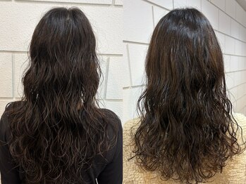 アルゴ 茅ヶ崎(ARUGO)の写真/[茅ヶ崎徒歩3分]持ちがよく,ダメージを抑えた施術で,セットが楽に！パーマならではの柔らかい雰囲気を実現!