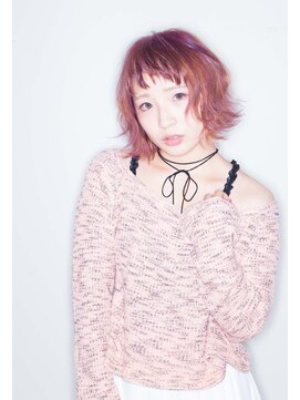 エール(a:le) 無造作パーマ　ピンクラベンダー