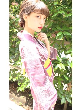 ネオリーブ アンド 渋谷店(Neolive &) 【Neolive & 渋谷店】浴衣アレンジ*涼しげアップスタイル