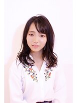 モリオ フロム ロンドン 鶴瀬店 【morio鶴瀬】黒髪セミロングこなれカール