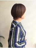 スタイルアップ前下がりショートボブ