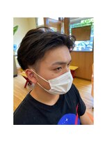 キキ 美容室(KIKI)&nbsp;メンズセンター分けショートスタイル☆