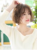外国人風バレイヤージュゆるふわ大人ボブb戸田公園20代30代40代