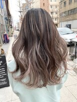 ワンスタイル(One style)&nbsp;1ブリーチ　バレイヤージュ　パールベージュ