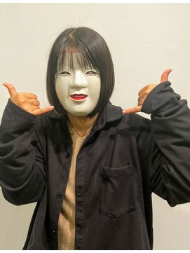 コマ(coma) 【coma中野】黒髪でも軽やかシースルーボブ