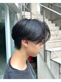 センターパート/シースルーマッシュ/ニュアンスパーマ