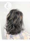 アッシュカラー 白髪でも透明感！グレイアッシュ 小岩