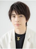 斜めバングで目力UP!マットブラウンナチュラルショートc名護大東