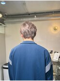 シルバーカラー_グレージュ_メンズハイトーン_メンズカット_20代