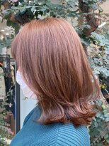 ミズチャーム(Ms.CHARM)&nbsp;外ハネミディアム/オレンジベージュ