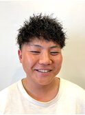 ツイストパーマ メンズ ショート